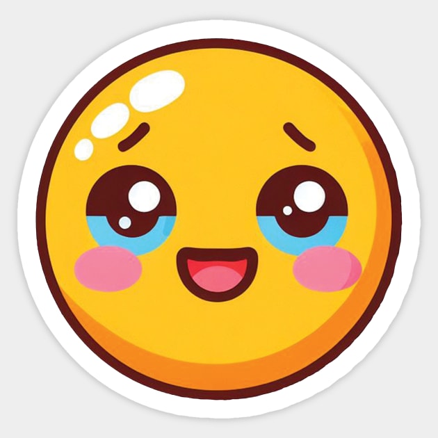 Smiling Crying Face Emoji Sticker by blue-koala